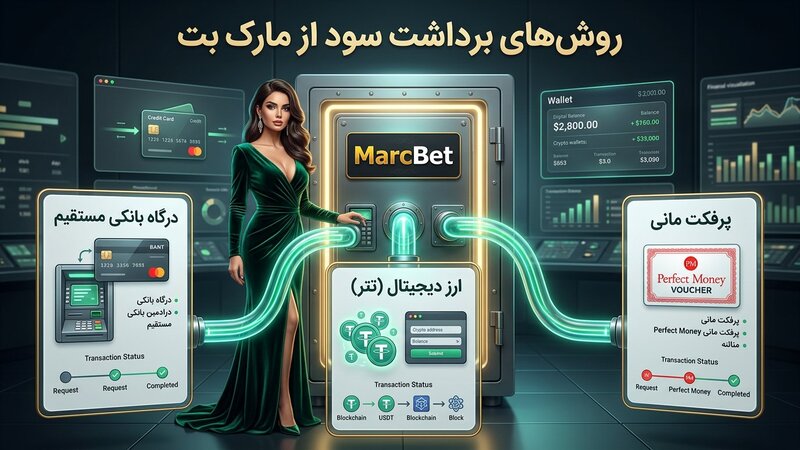 راه های برداشت سود از سایت شرط بندی مارک بت