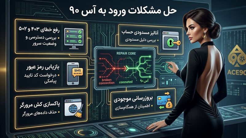 مشکلات ورود آس 90 و راهحلها