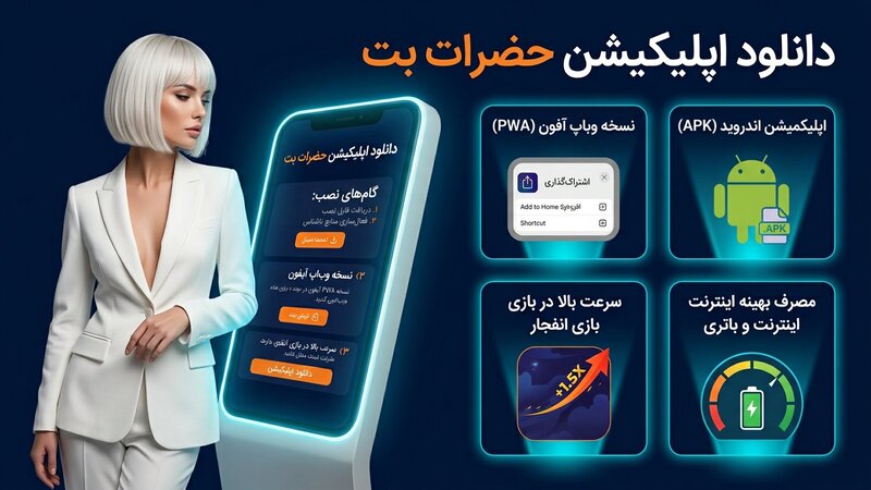 دانلود اپلیکیشن حضرات بت و ورود راحتتر